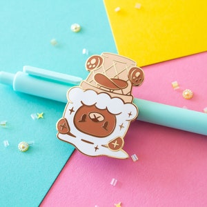 Süßer Eisbär harter Emaille Pin | Bearys Creamery Pin