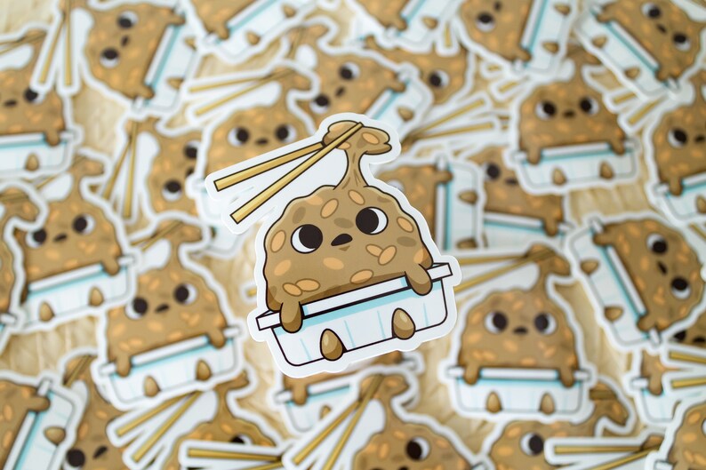 Japanese Natto Vinyl Sticker - Etsy