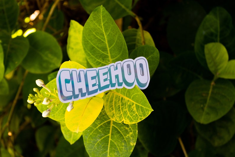 Holographic Cheehoo Hawaii Vinyl Sticker - Etsy