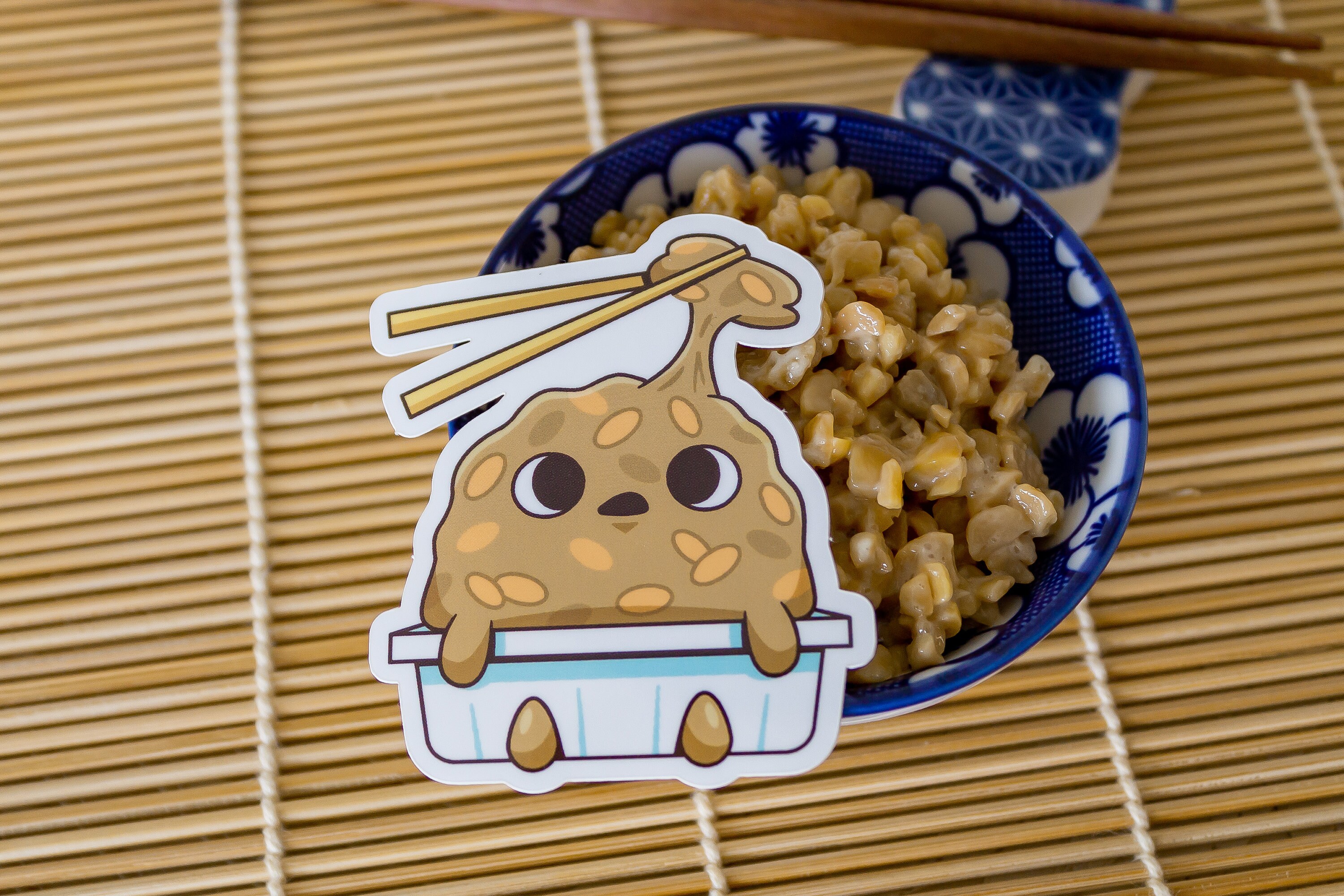 Japanese Natto Vinyl Sticker - Etsy
