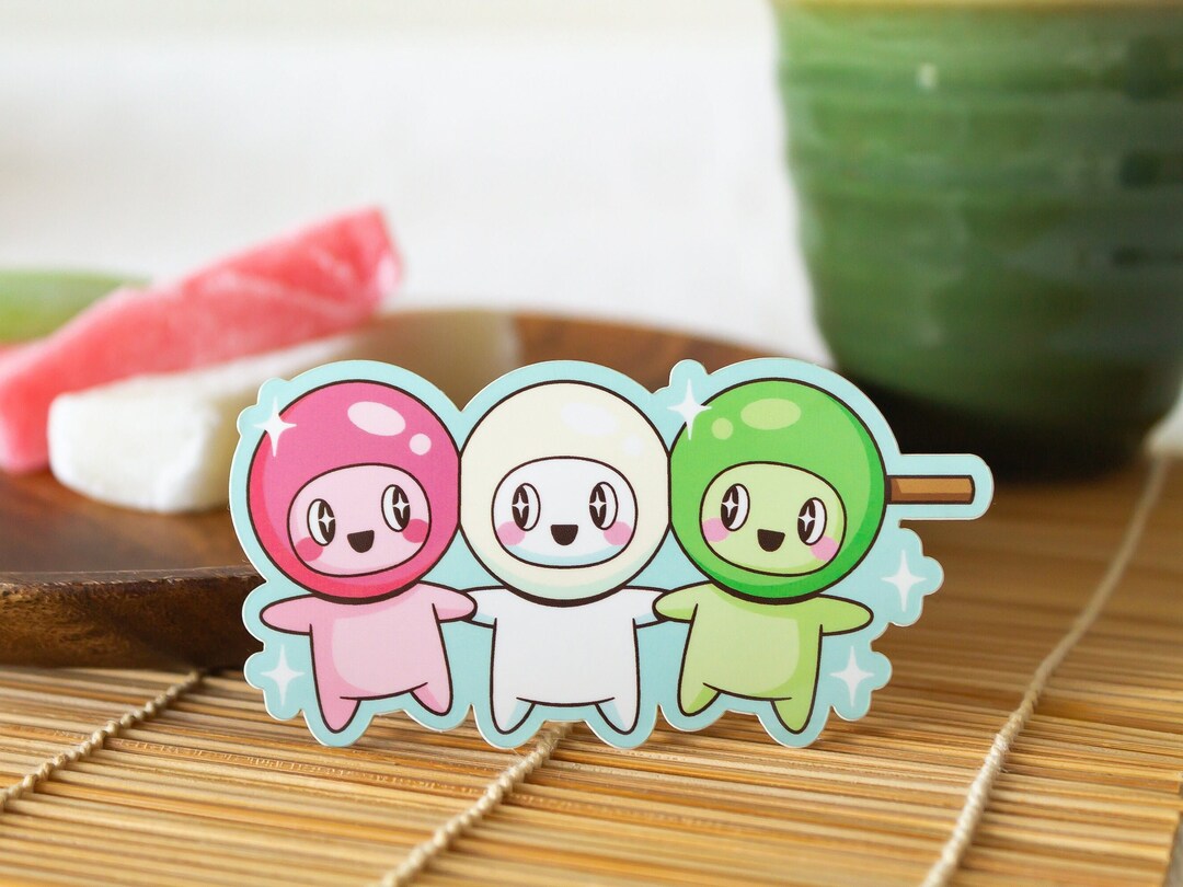 Dango Sticker Japanese Dango Vinyl Sticker - Etsy