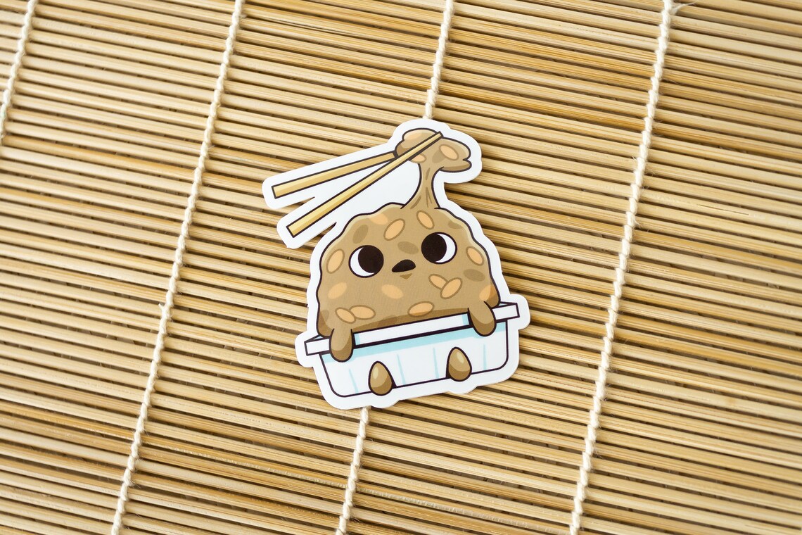 Japanese Natto Vinyl Sticker - Etsy