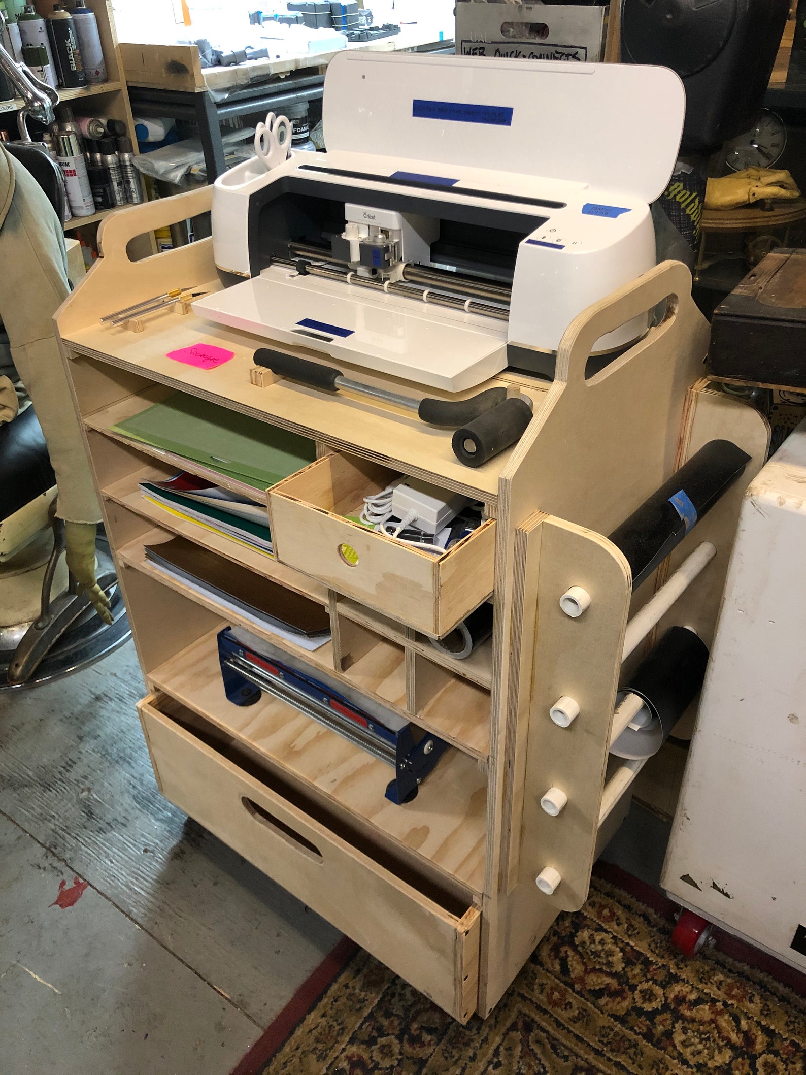 Cricut Storage Cart Plans Digital Download Etsy