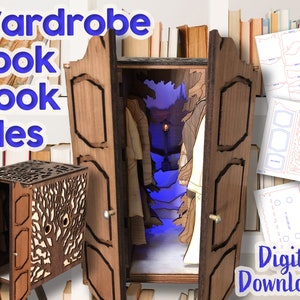 Wardrobe Book Nook Diorama - DIY Laser Files