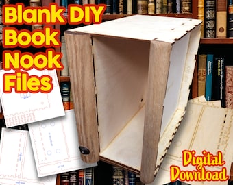 Blank Book Nook Diorama - DIY Laser Files