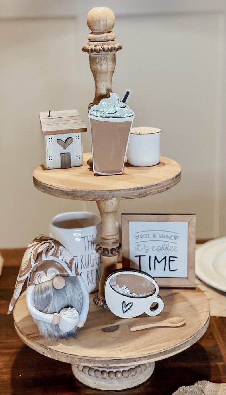 Coffee Bar Coffee Tier Tray Decor Etsy