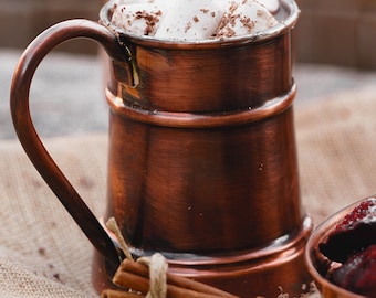 Copper Beer Mug, Handmade Copper Beer Stein, Moscow Mule Mug