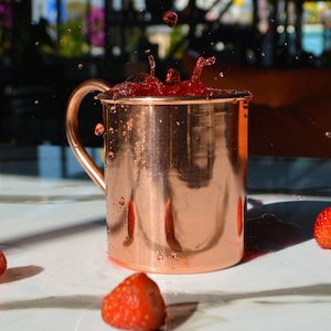 Copper Cup, Copper Glass, Copper Mug,  Handmade Copper Glass, Pure Copper Cup
