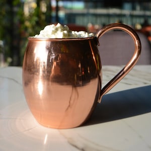 Copper Moscow Mule Mug, Copper Mug, Copper Cocktail Glass, Handmade Copper Mug