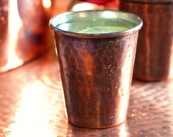 Copper Tumbler Cup, Copper Cup, %100 Copper Cup