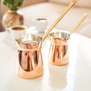 Copper Coffee Pot, Turkish Coffee Pot, Copper Turkish Coffee Pot, Handmade Copper Pot, Copper Coffee Maker, Modern Coffee Pot