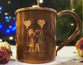 Personalized Copper Mug, Wedding Anniversary Gift, Copper Mule, Copper Anniversary, Custom Mule