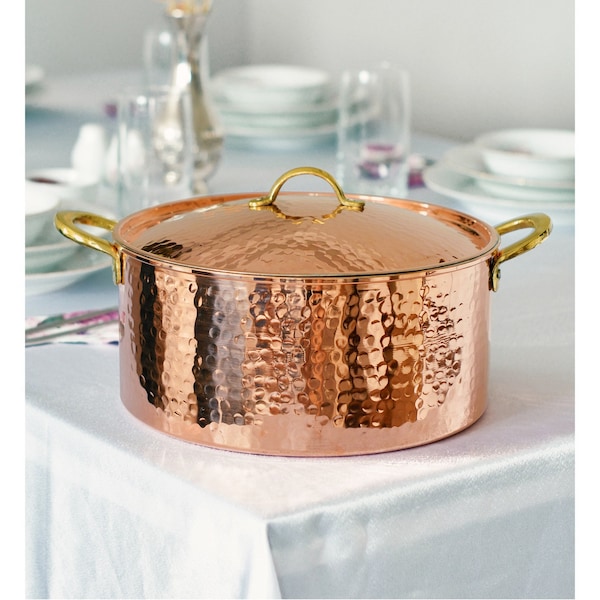 Handmade Copper Pot, Copper Pot, Cookware, Modern Copper, Copper Cookware