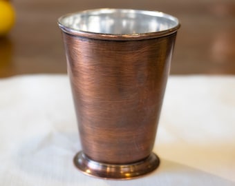 Handmade Solid Oxidized Copper Glass for all Drinks, Vintage Style Copper Cup, Christmas Gift, Housewarming Gifts