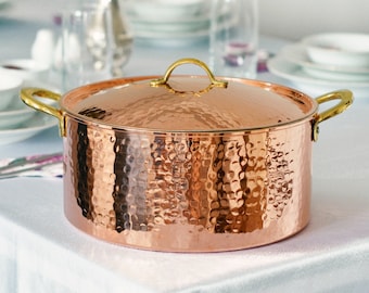 Handmade Copper Pot, Copper Pot, Cookware, Modern Copper, Copper Cookware