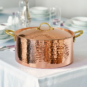 Handmade Copper Pot, Copper Pot, Cookware, Modern Copper, Copper Cookware image 1