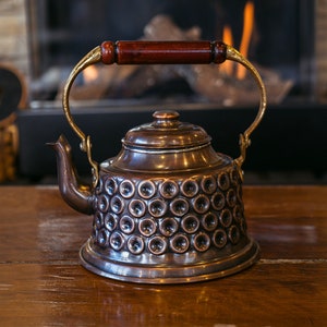 Flavor From The Past Handmade Copper Teapot For You, Stovetop Copper Kettle, Copper Tea Kettle, Vintage Style Kettle, Copper Gift Idea