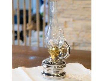 Copper Oil Lamp, Vintage Oil Lamp, Decorative Copper Oil Lamp