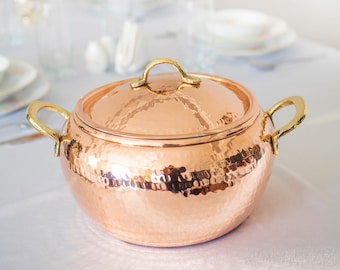 Handmade Copper Pot, Copper Pot, Cookware, Cooking Pot, Modern Copper, Copper Cookware