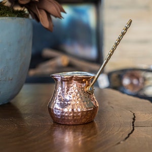 Turkish Coffee Pot for 3 people, Copper Coffee Pot, Handmade Coffee Pot, Turkish Coffee, Vintage Turkish Coffee Pot