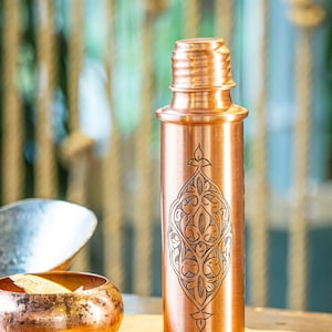 Handmade Copper Water Bottle, Engraved Copper Water Bottle, Waterproof Water Bottle, Copper Gift