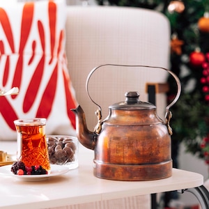 Copper Teapot, Copper Kettle, Copper Tea Kettle, Vintage Kettle, Copper Brass Kettle Handmade Copper Kettle Copper Coffee Kettle