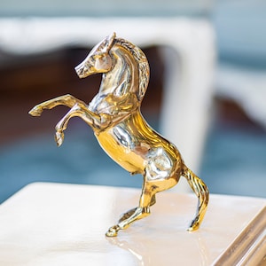 Handmade Brass Horse Statues, Horse Figures, Solid Brass Horse Statues