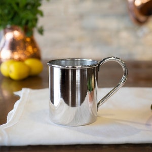 Handmade Solid Copper Mug for Healthy Cold Drinks, Nickel Plating on Copper, Gifts for Dad, Gifts for Husband, Anniversary Gifts