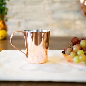 Handmade %100 Copper Mug, Copper Cocktail Mug, Handcrafted Copper Mug, Solid Copper Mug