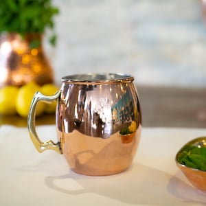 Modern Tradition Handmade Copper Moscow Mule Mug, Copper Cocktail Cup, Copper Cocktail Glass, Gift for Mom, Housewarming gift