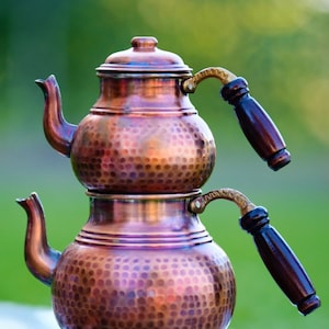 Tea Pot Copper, Copper Tea Pot, Turkish Tea Pot, Handmade Copper Tea Pot, Copper Tea Kettle