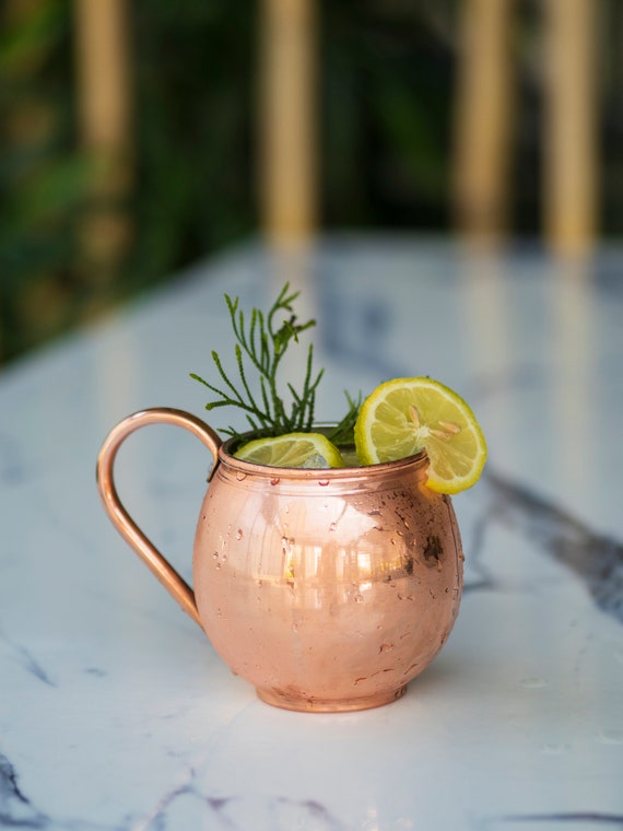 Copper Moscow Mule Mug, Handmade Copper Mug, Chubby Copper Glass, Copper Gift