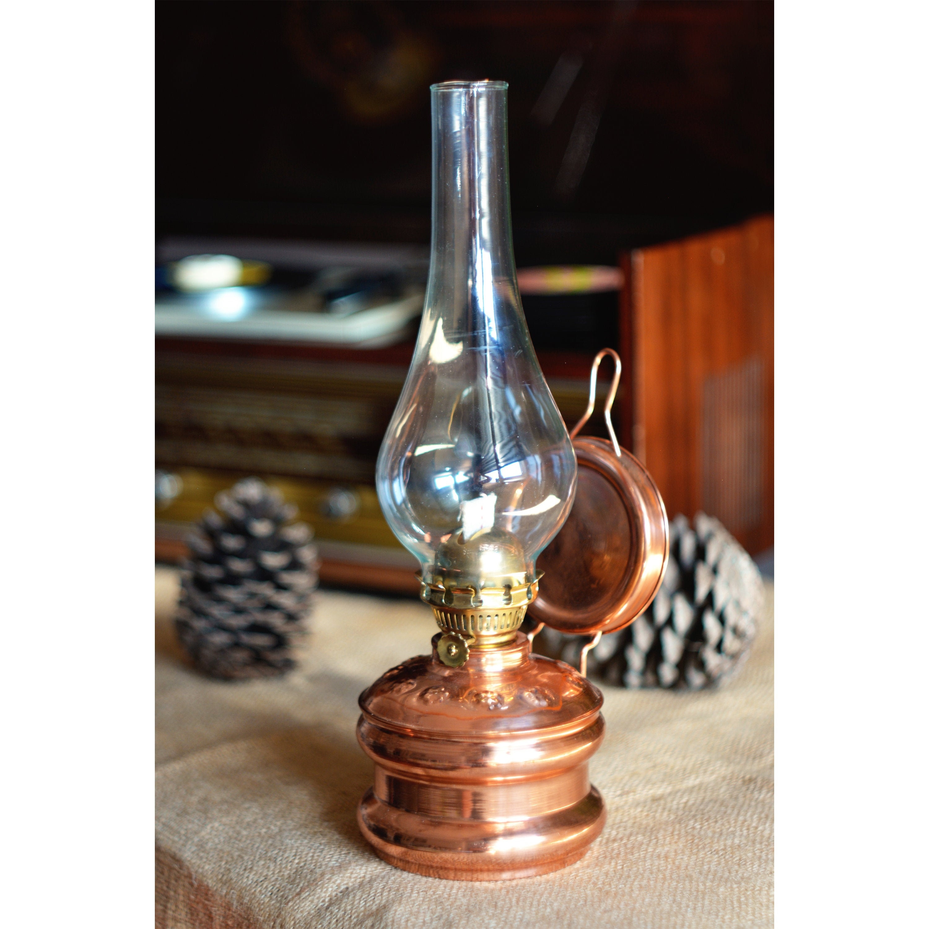 Oil Lamp Vintage Oil Lamp Decorative Copper Oil - Etsy