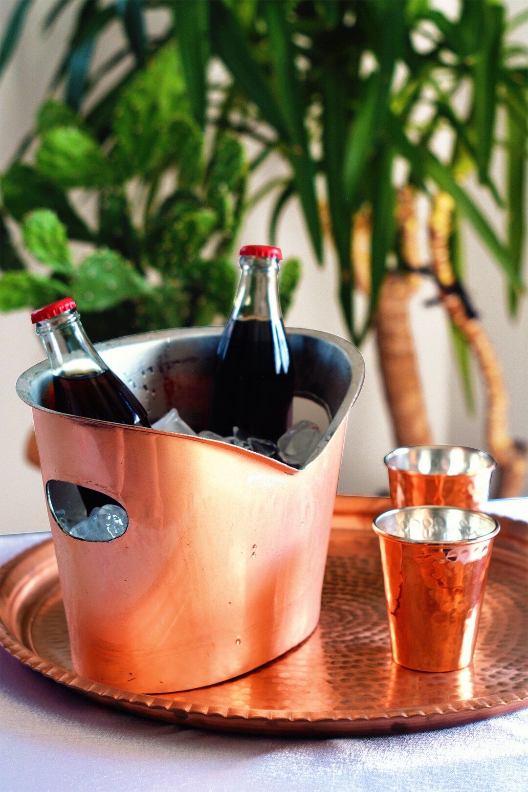 Copper Ice Bucket Beverage Tub Copper Beverage Tub Copper Etsy