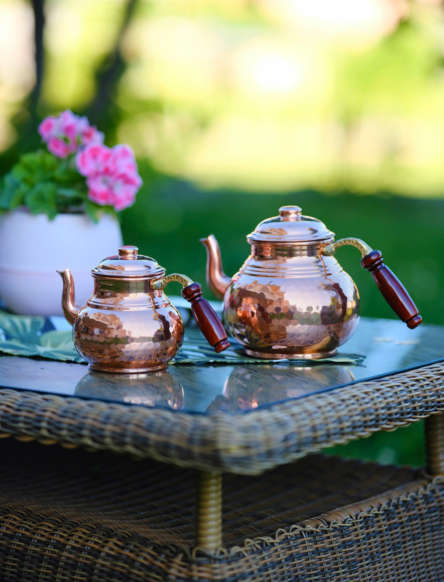 Tea Pot Copper Copper Tea Pot Turkish Tea Pot Handmade Etsy