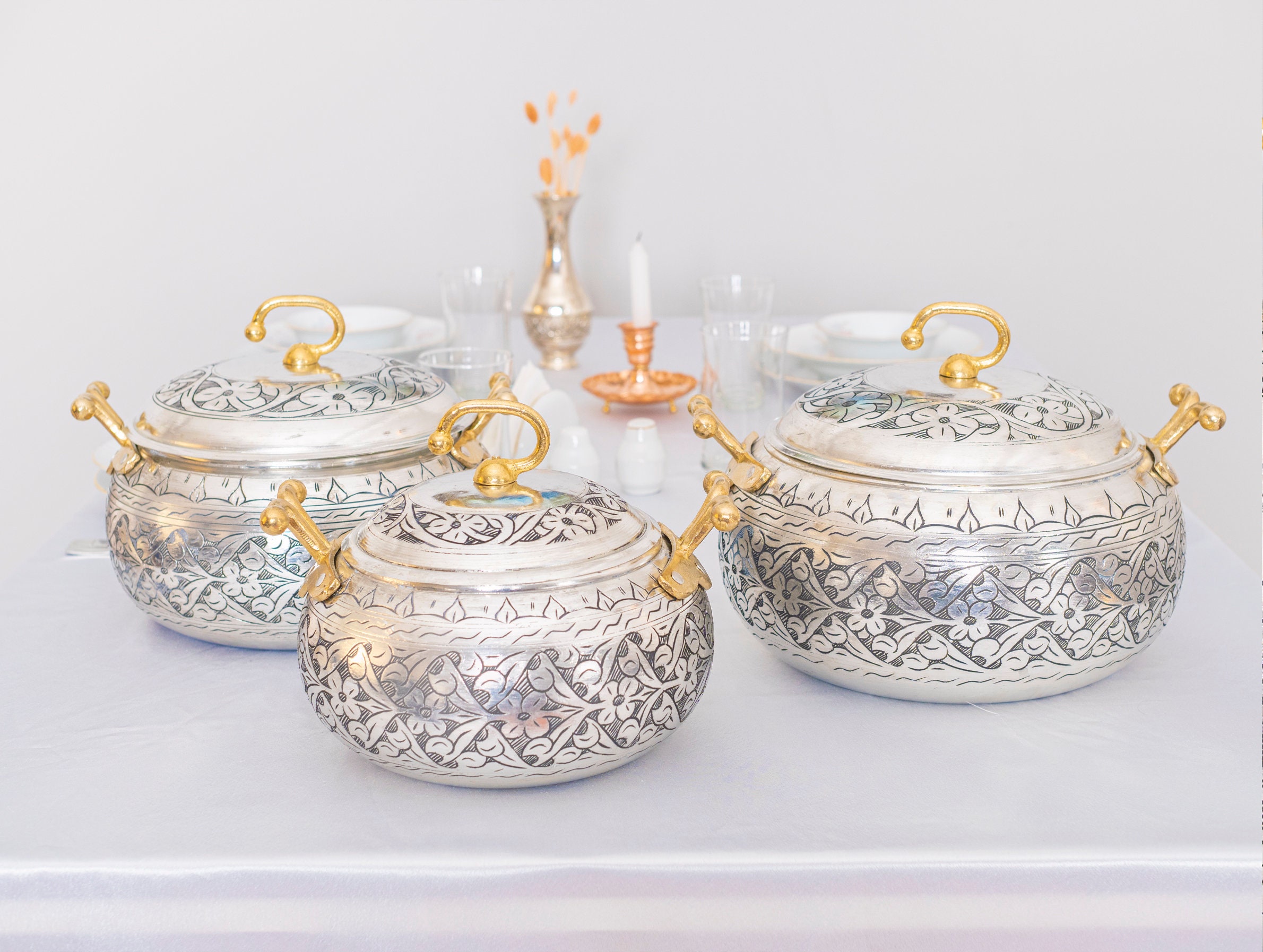 Ensemble De Pots En cuivre