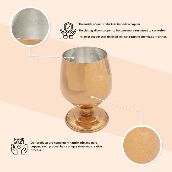 Hoshen Tazza In Rame Per Birra E Cocktail 530 Ml: Moscow Mule Cup Oro Rosa In Acciaio Inox - copertina
