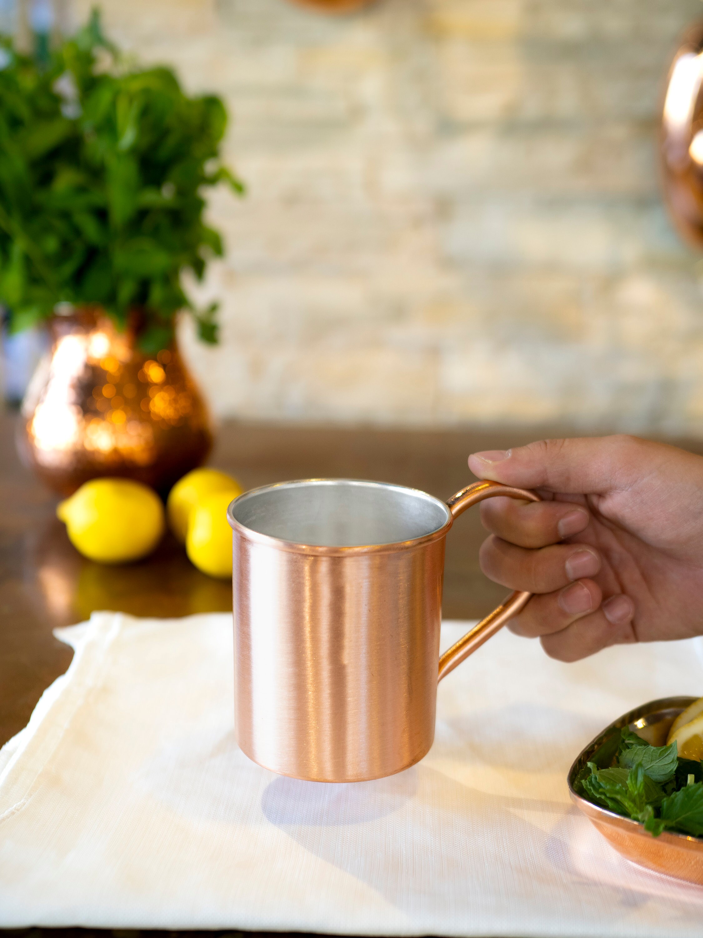 Handmade Solid Copper Mug, 500ml Matte Copper Cup - Etsy
