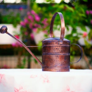 Copper Watering Can, Copper Watering Pot, Flower Watering Pot, Outdoor Watering Pot, Vintage Watering Can, Copper Pitcher, Copper Can