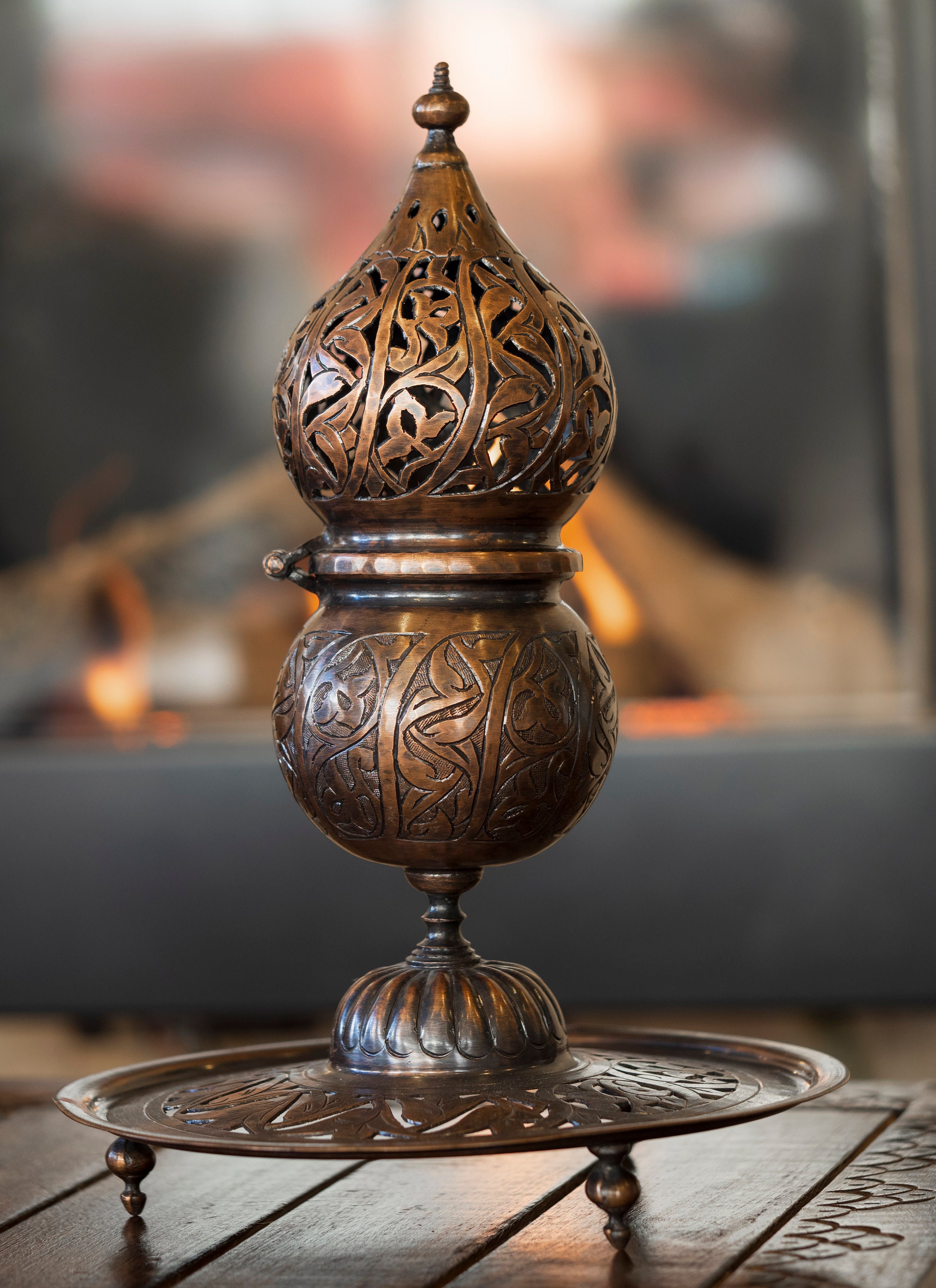Copper Incense Burner Vintage Incense Burner Tibetian Etsy