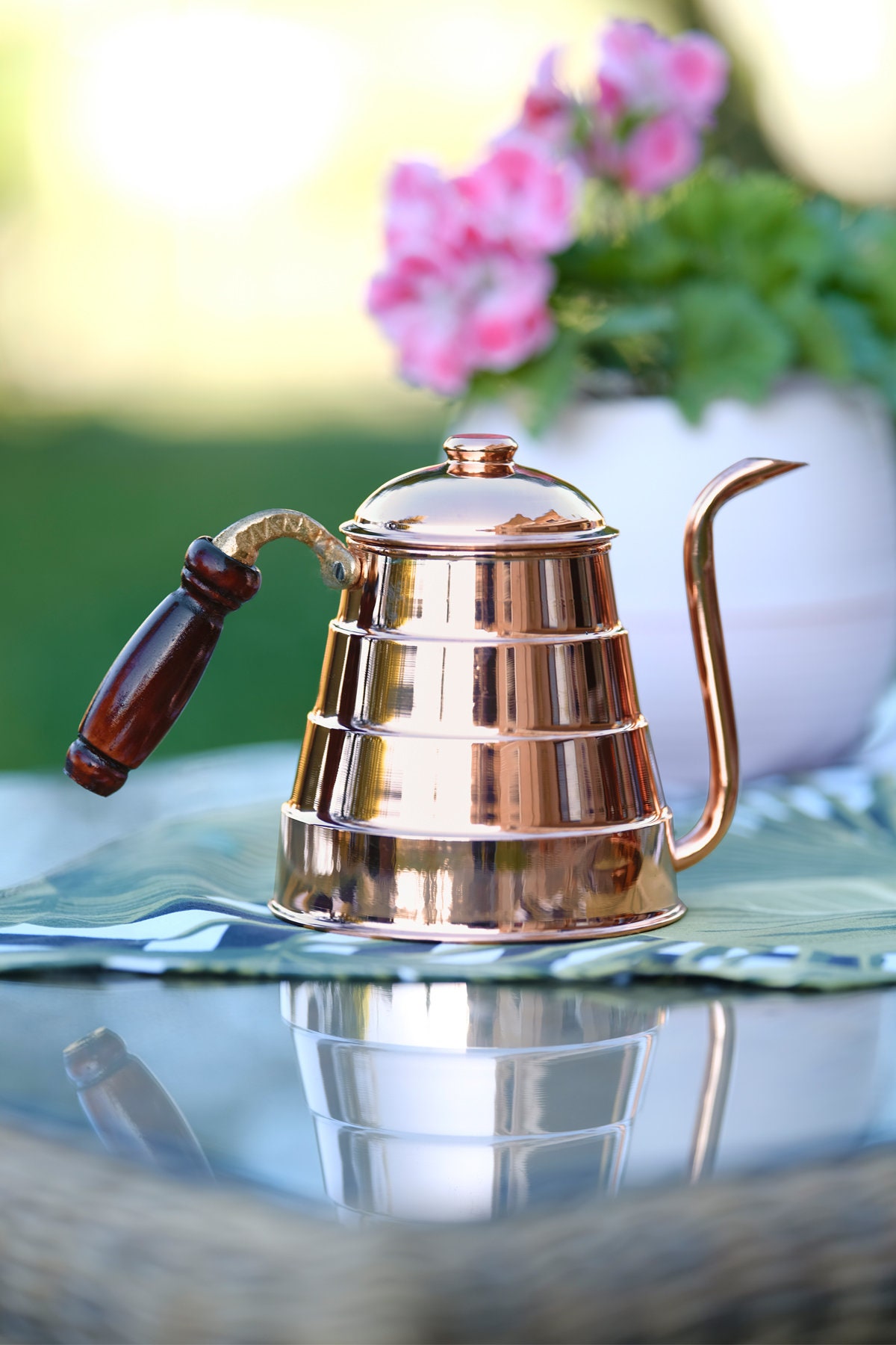 Copper Teapot Copper Kettle Copper Coffee Kettle V60 Etsy