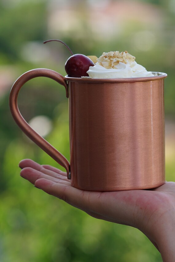 Handmade Solid Copper Mug, 500ml Matte Copper Cup - Etsy
