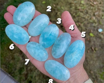 Caribbean Calcite Palm Stone – Real Crystal Gemstone Pendant