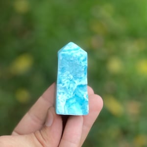 Rare Quality Arogonite Tower -Cute Real Crystal tower - Arogonite druzy tower - gemstone tower- Gemstone Gift For HER - Birthday Gift