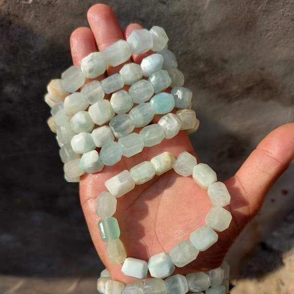 Caribbean calcite bracelet -Crystals Beads Bracelet,Handmade Men Women Stretchy Bracelet,Healing Crystal Bracelet,Gemstone Bracelet,For Gift