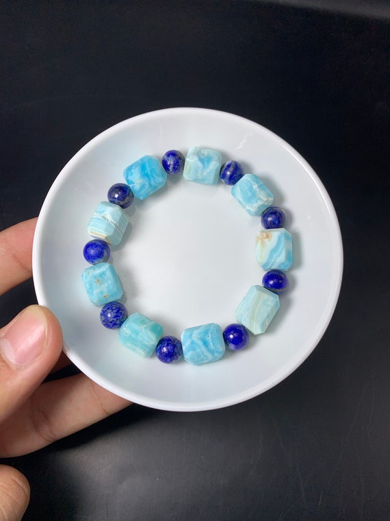 Aragonite bracelet -Crystals Beads Bracelet,Handmade Men Women Stretchy  Bracelet,Healing Crystal Bracelet,Gemstone Bracelet,Gift for her