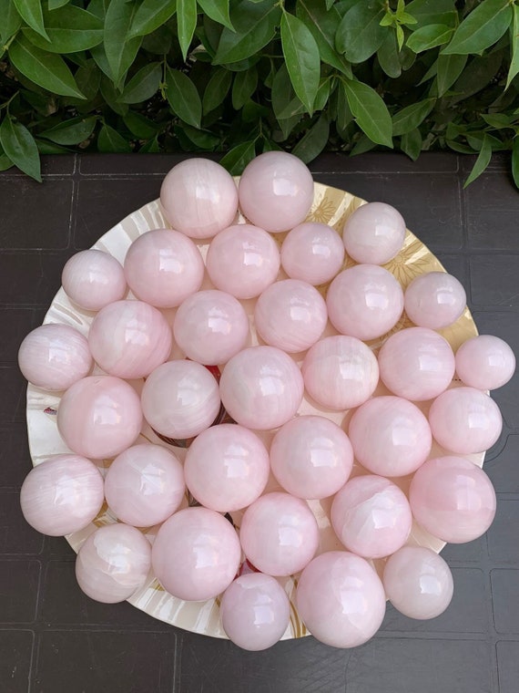 Pink calcite sphere-mangano calcite sphere-calcite sphere- stone sphere-crystal sphere-gemstone gift for her