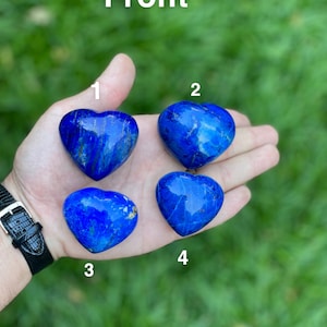 Premium quality lapis lazuli heart- lapis heart - Gemstone heart-Cute Real Crystal Pendants - Gemstone Gift For HER - Birthday Gift -