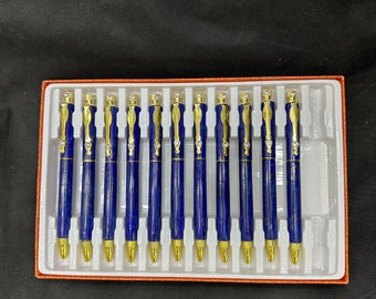 Bolígrafos de lapislázuli hechos a mano: bolígrafos de piedras preciosas de primera calidad