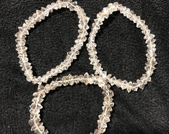Herkimer Diamond Quartz Crystal Bracelet – Premium Quality Stone Jewelry